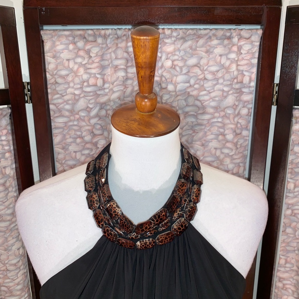 Linda Segal black halter top. - Picture 6 of 7